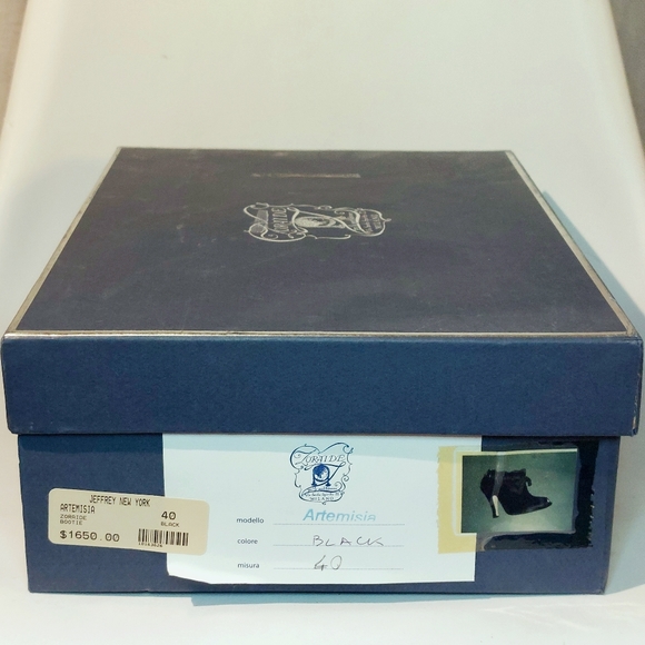 RARE Zoraide black ponyskin heeled booties, IT40, immaculate - Picture 16 of 16